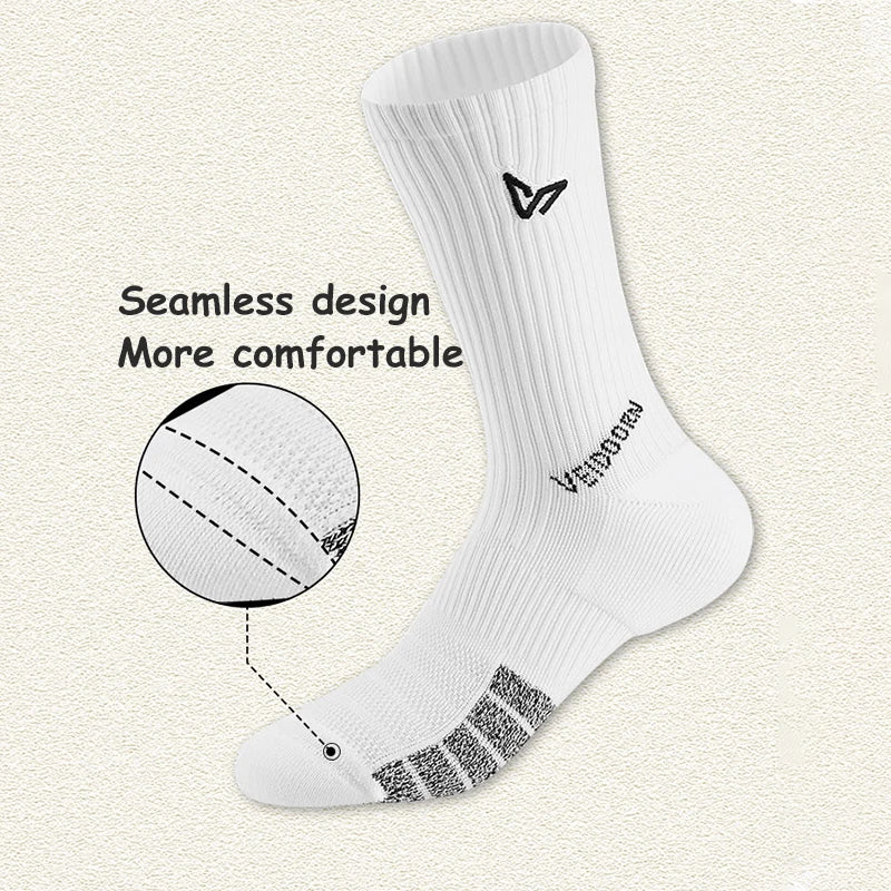 Veidoorn Seamless Sport Socks – High Resilience Combed Cotton Comfort