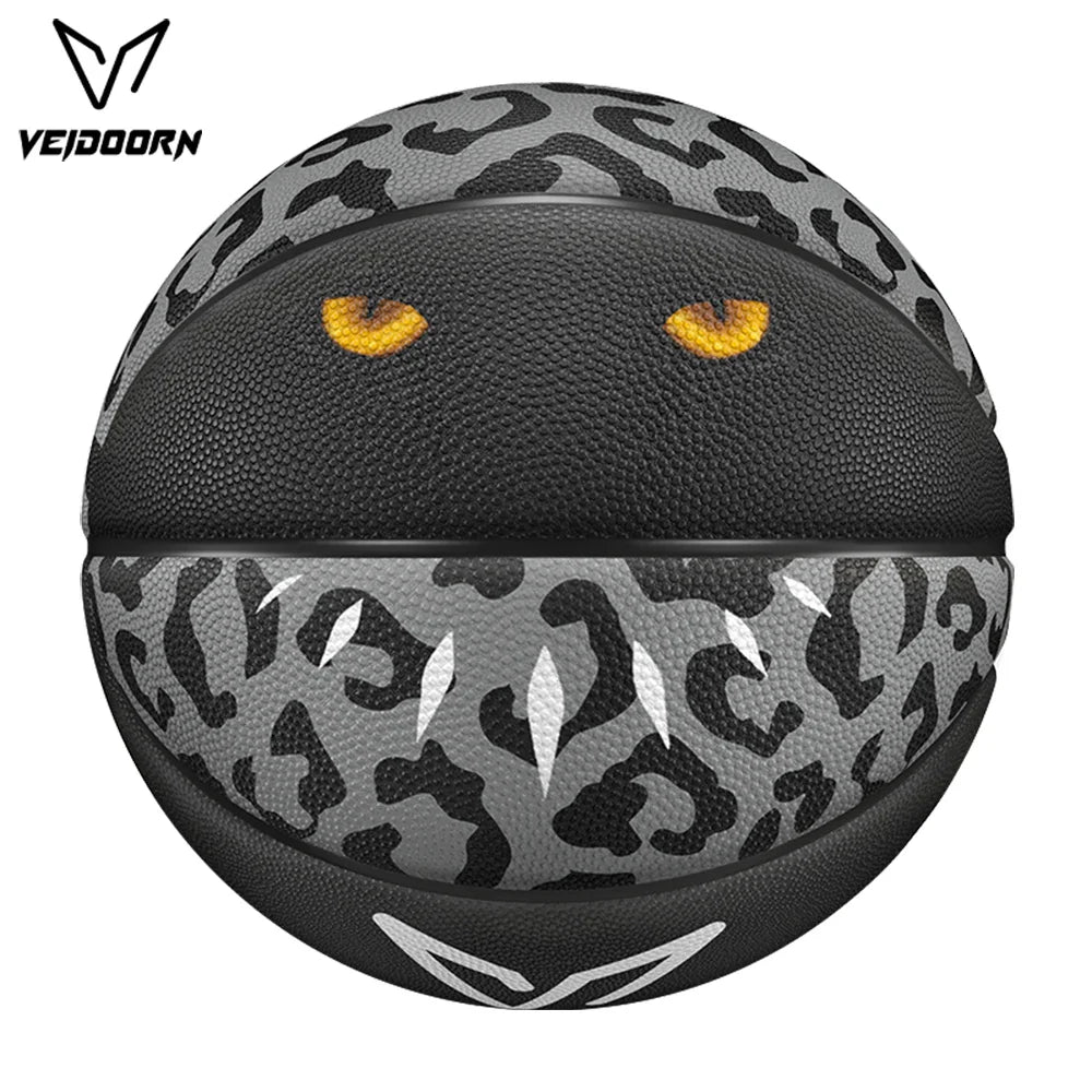 Veidoorn Official Size 7 Rubber Basketball – Durable Bounce Grip with Black Panther Design