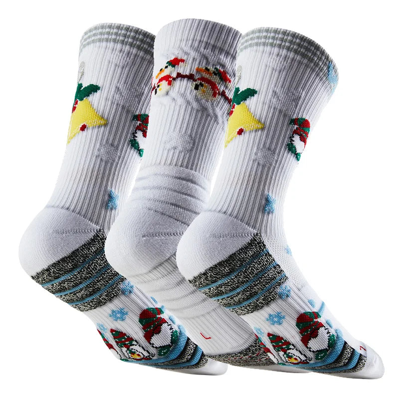 Veidoorn Christmas Sports Socks – Shock Absorbing Cushioned Comfort