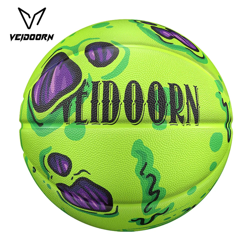 Veidoorn Premium Green Rubber Basketball – Superior Control with Anti-Slip Grip