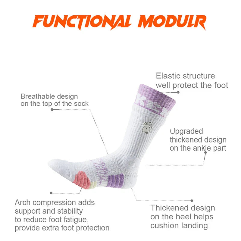 Veidoorn Colorful Compression Socks – High Elasticity Non-Slip Support