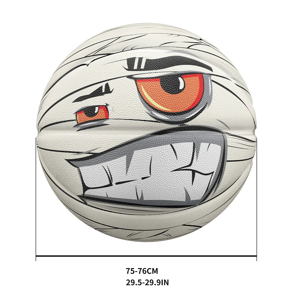 Veidoorn Durable Rubber Basketball Size 7 – Fun Playful Design for Indoor and Outdoor Use