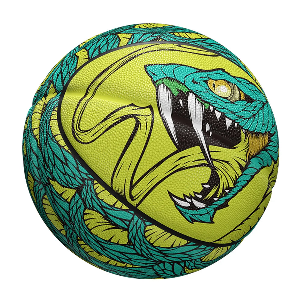 Veidoorn Pythons Printing Basketball Size 7 – High Quality Rubber for Indoor and Outdoor Play