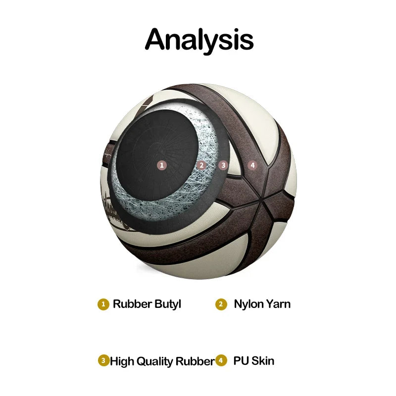 Veidoorn Official Size 7 Game Basketball – Premium PU Material for Durability