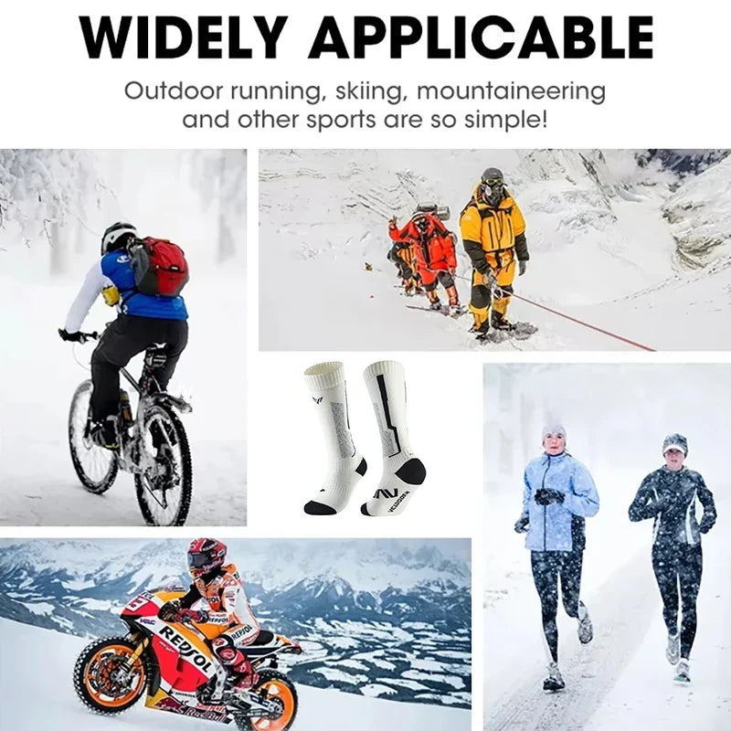 Veidoorn Compression Over The Calf Ski Socks – Full Cushion Comfort and Moisture Wicking