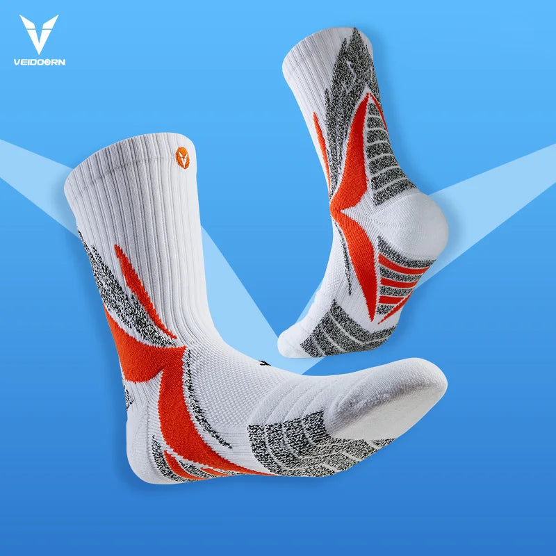 Veidoorn Professional Basketball Socks – Thick Non-Slip Breathable Design
