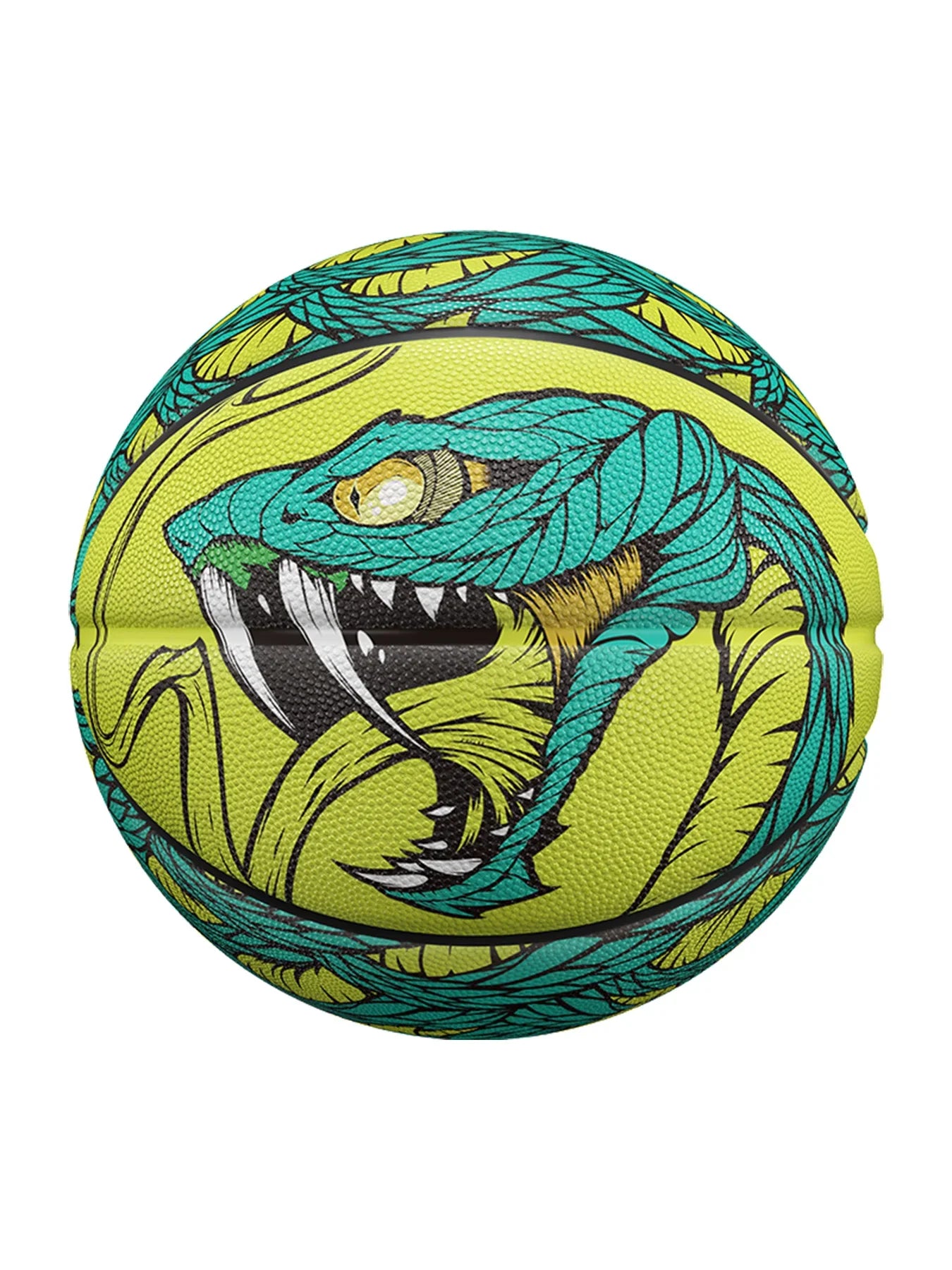 Veidoorn Pythons Printing Basketball Size 7 – High Quality Rubber for Indoor and Outdoor Play