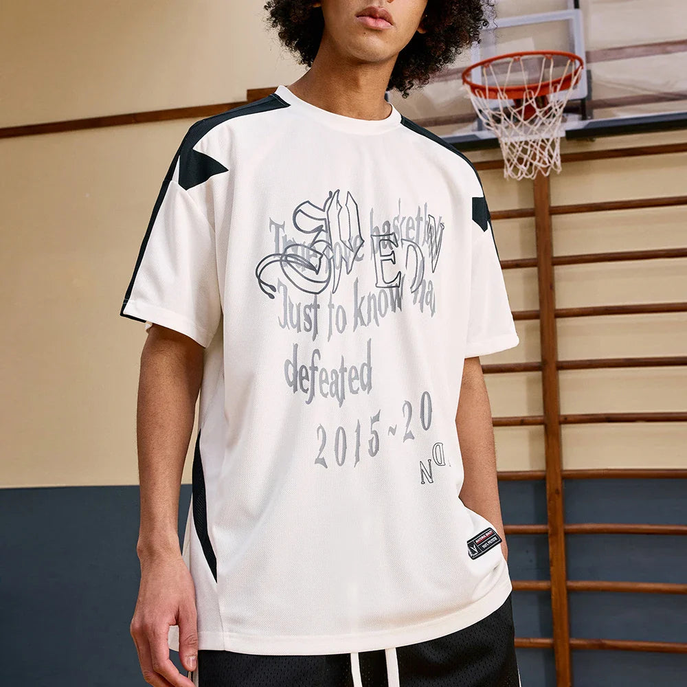 Veidoorn Summer Athletic Running Gym Tee – Oversize Breathable Comfort