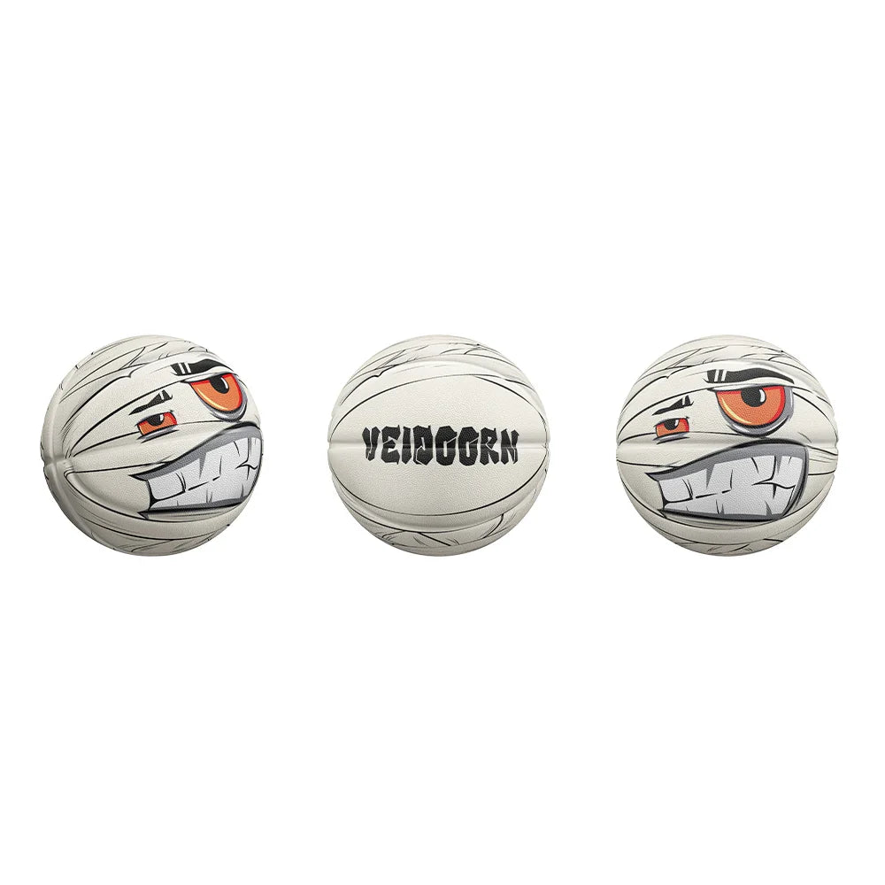 Veidoorn Durable Rubber Basketball Size 7 – Fun Playful Design for Indoor and Outdoor Use