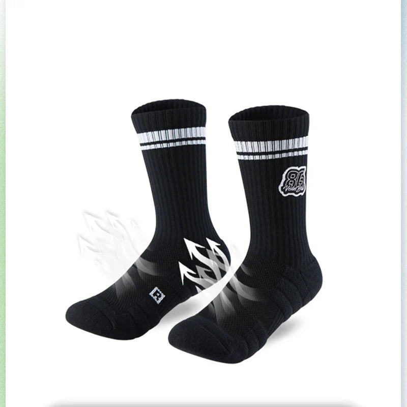 Veidoorn Kids Basketball Socks – Cushioned Non-Slip Support