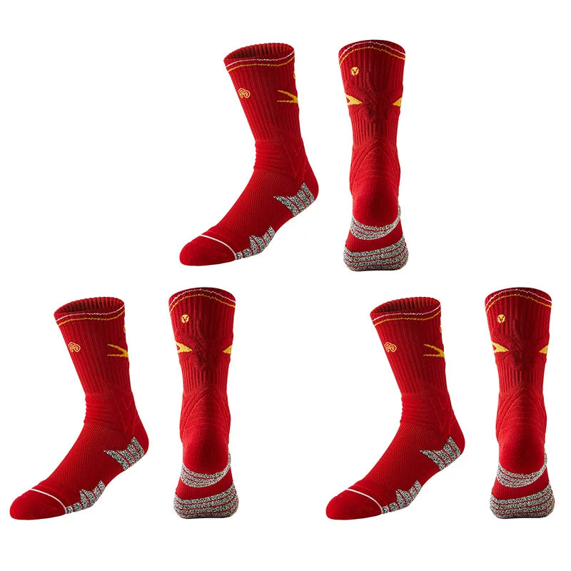 Veidoorn Towel Bottom Compression Socks – Breathable Non-Slip Grip for Athletes