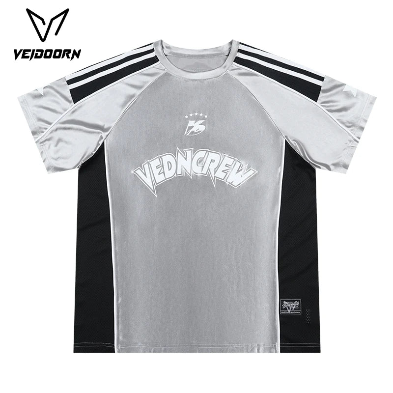 Veidoorn Summer Basketball Jersey – Breathable Quick Dry Mesh Workout Tee