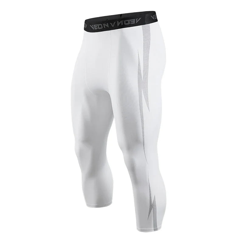 Veidoorn Athletic Bodybuilding Leggings – Breathable 3/4 Compression Design