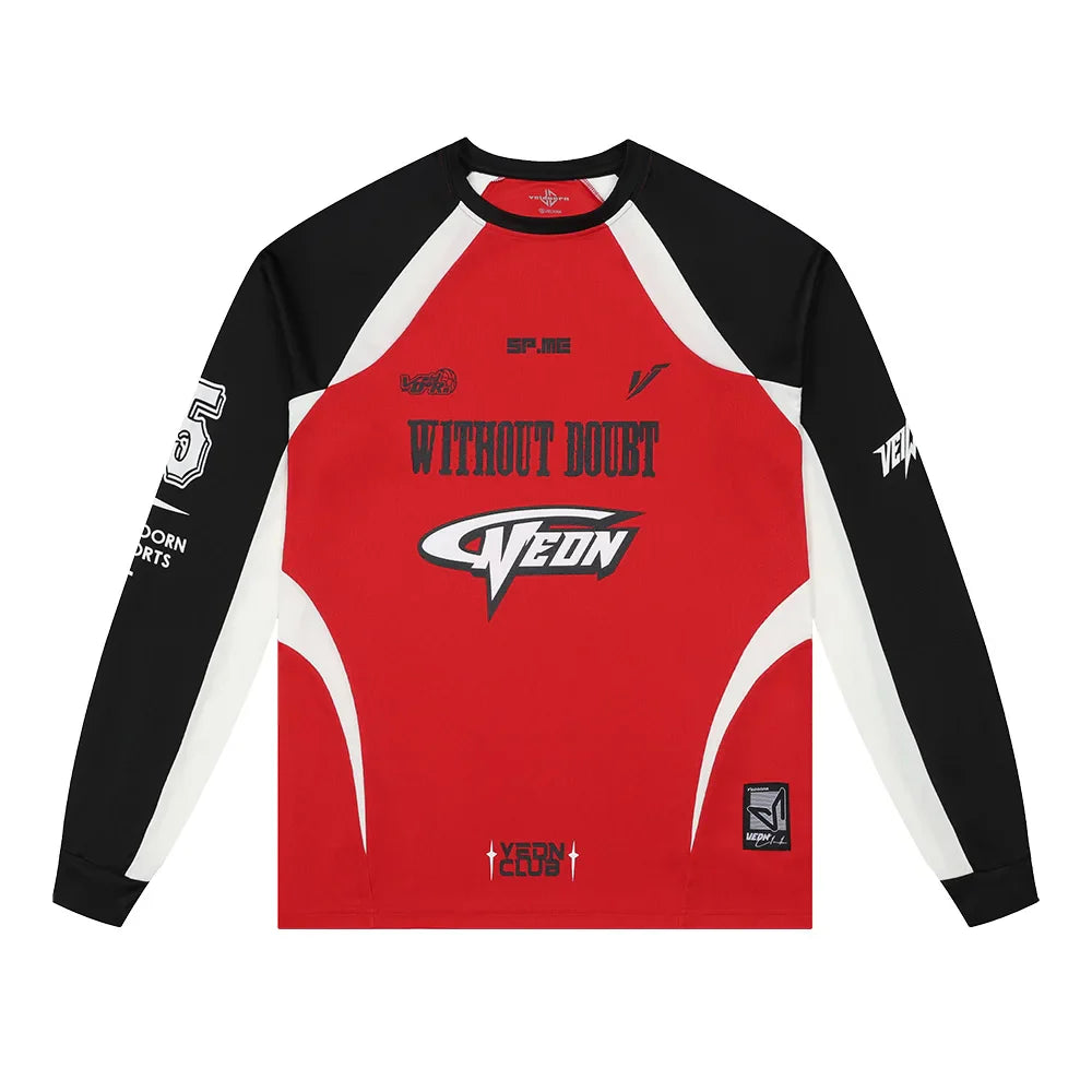 Veidoorn Breathable Long Sleeve Basketball Jersey – Quick Drying Comfort