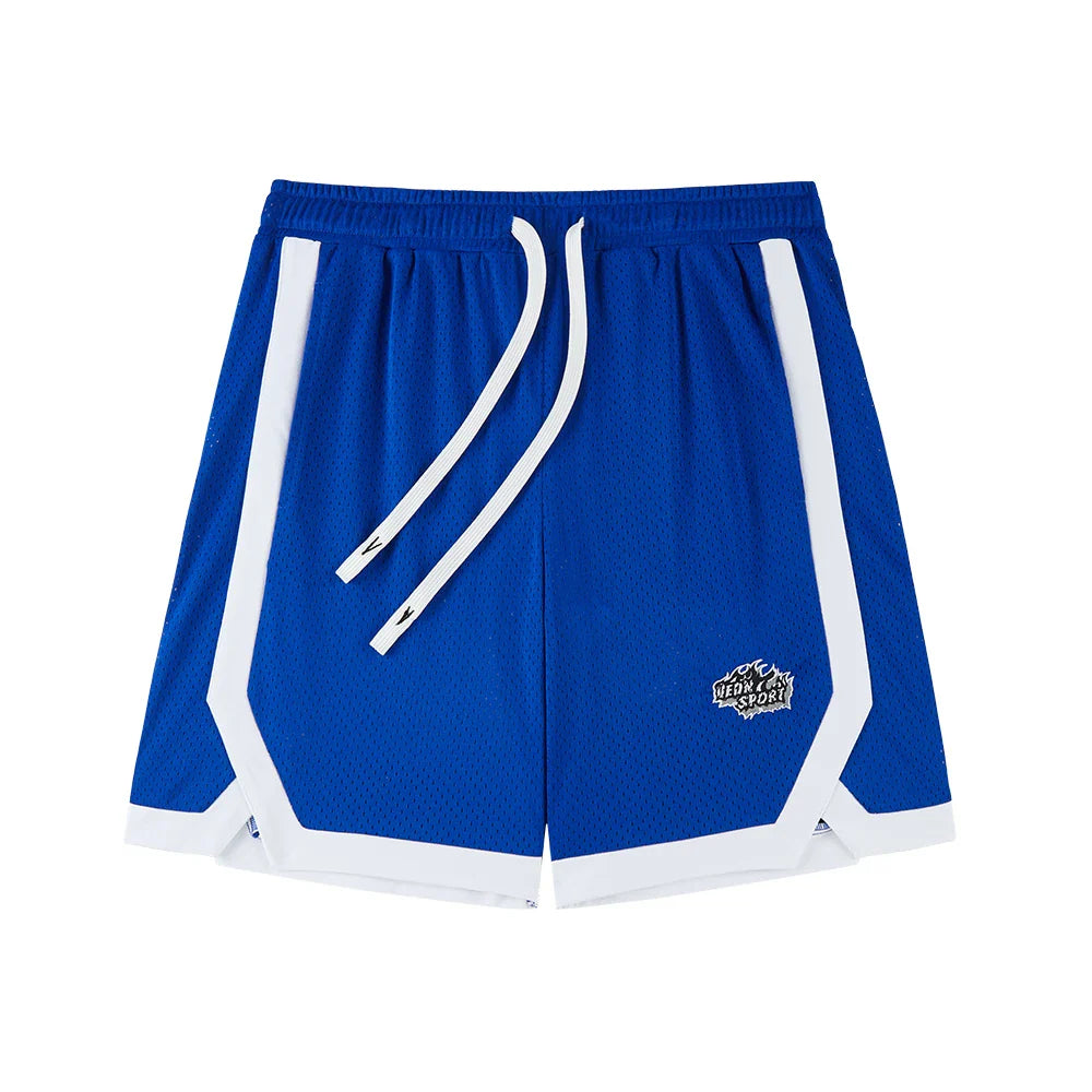 Veidoorn Laker Purple Mesh Basketball Shorts – Breathable Fabric with Side Pockets
