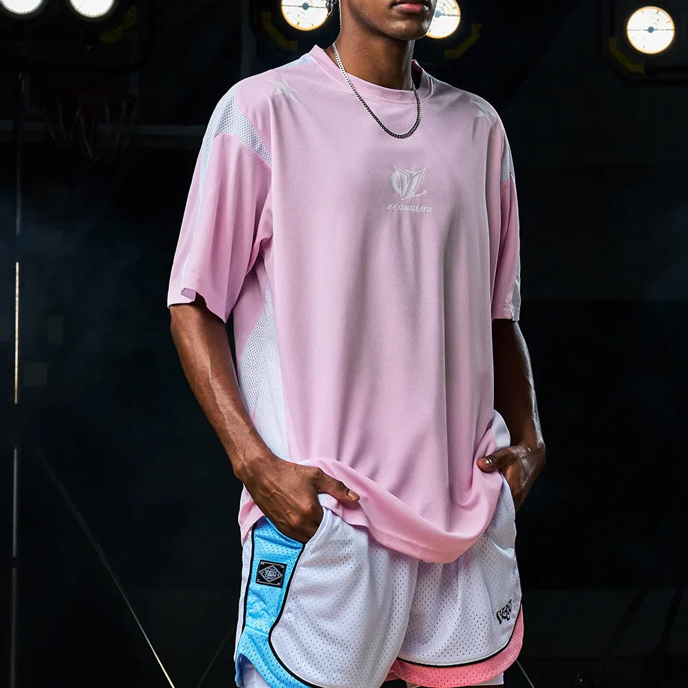 Veidoorn Mens Oversize Sport T-Shirt – Breathable Quick-Dry Fabric