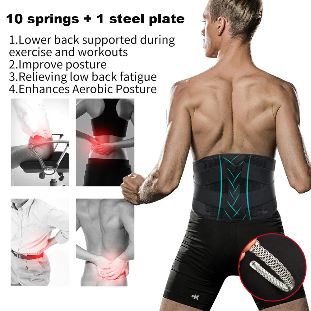 Veidoorn Adjustable Waist Support 8801 – Breathable Mesh Back Pain Relief