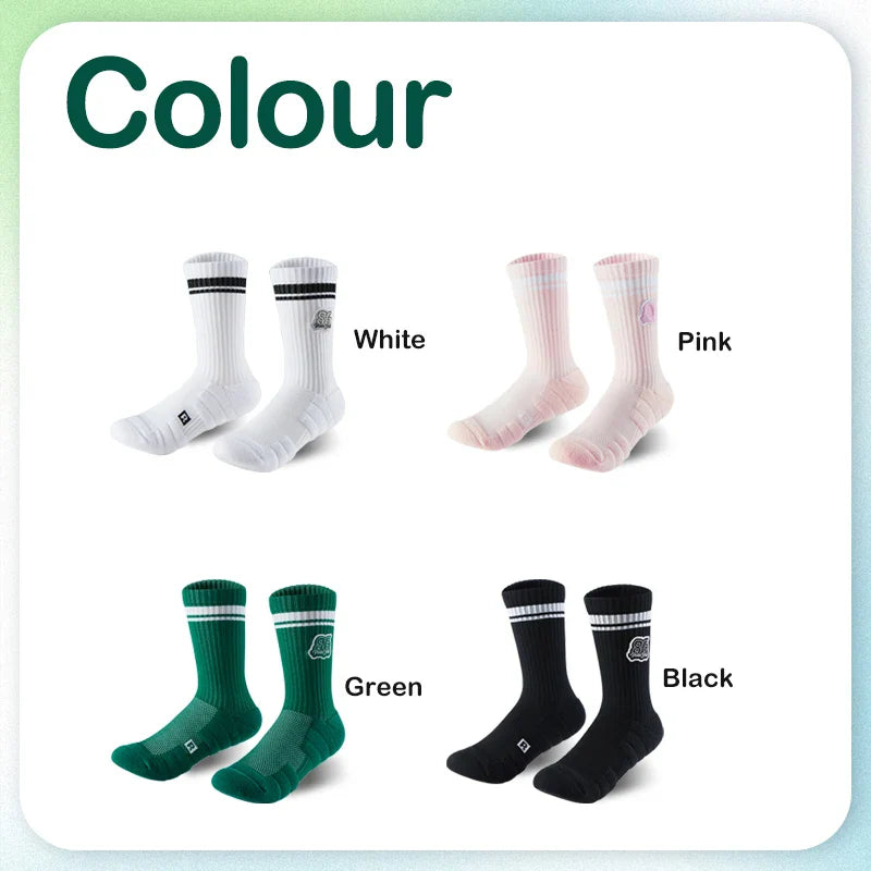Veidoorn Kids Basketball Socks – Cushioned Non-Slip Support