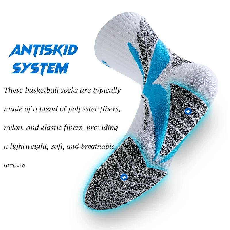 Veidoorn Professional Basketball Socks – Thick Non-Slip Breathable Design