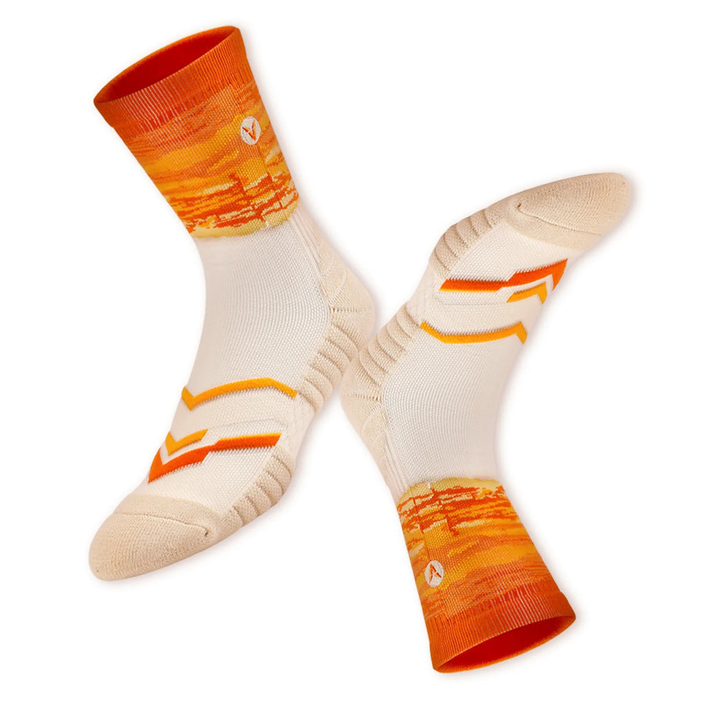 Veidoorn Women Sport Socks – Comfortable Compression with Beach Tree Design