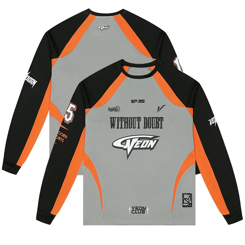 Veidoorn Breathable Long Sleeve Basketball Jersey – Quick Drying Comfort