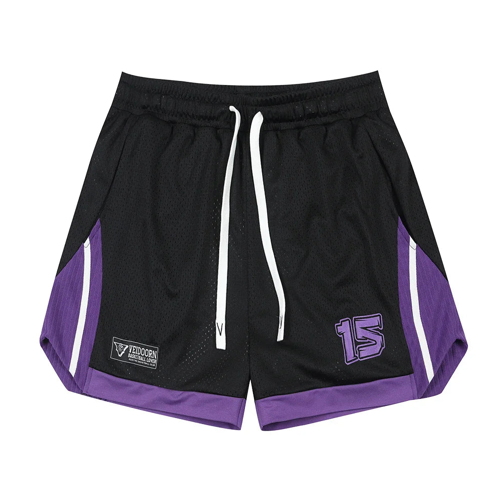 Veidoorn V24008DK Basketball Shorts – Breathable Sweat Wicking Fabric