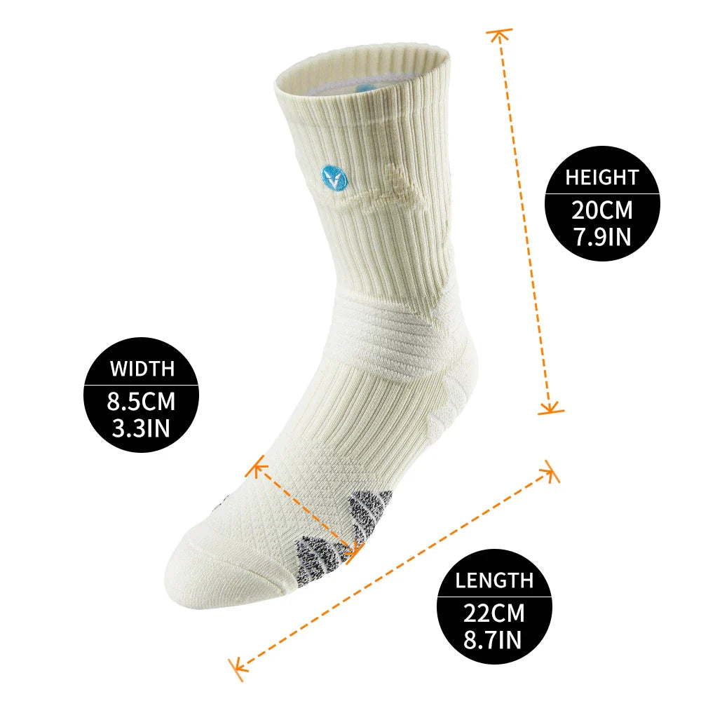 Veidoorn Non Slip Basketball Socks – Thick Padding for Maximum Shock Absorption