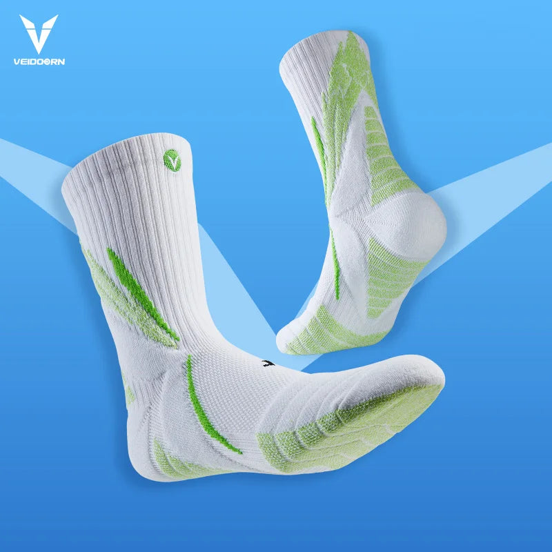 Veidoorn Professional Basketball Socks – Thick Non-Slip Breathable Design