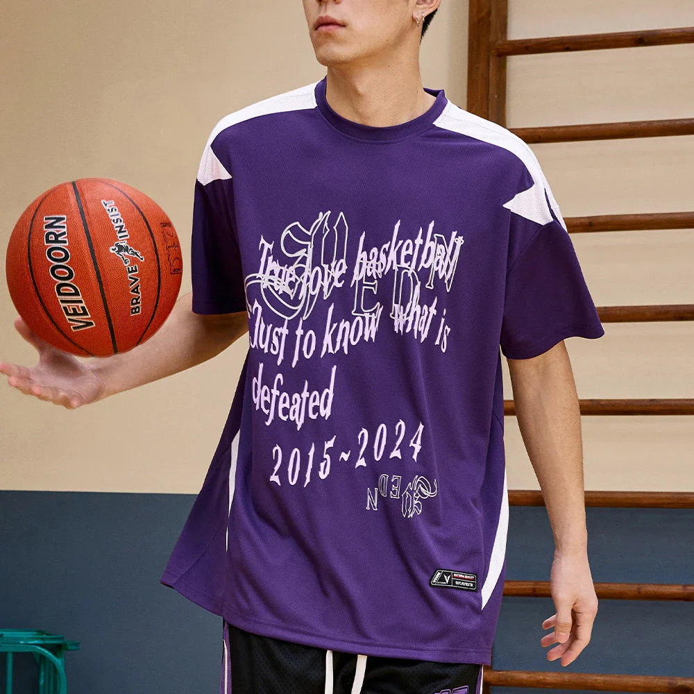 Veidoorn Summer Athletic Running Gym Tee – Oversize Breathable Comfort
