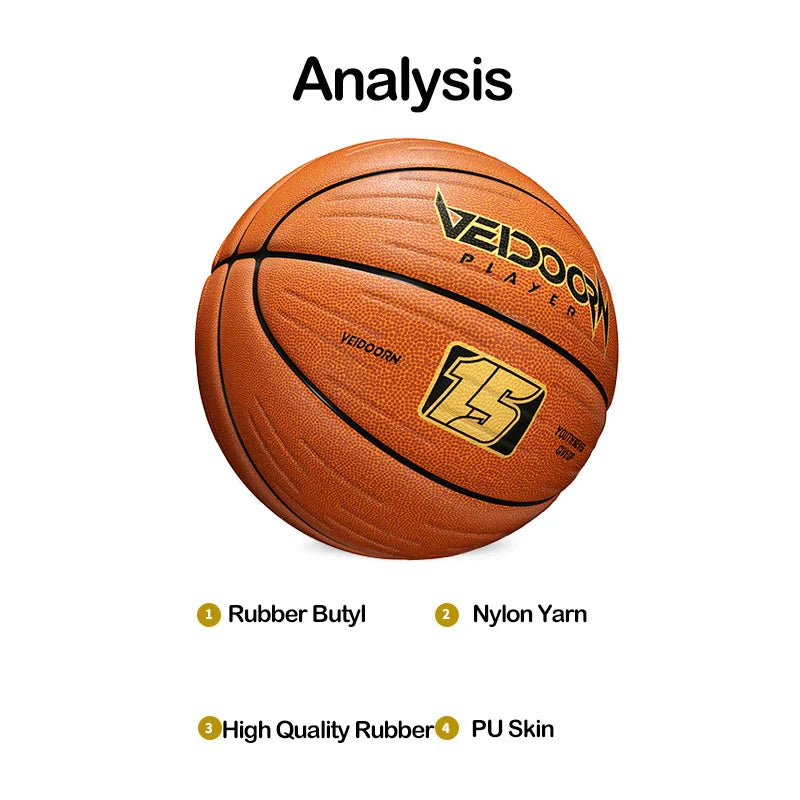 Veidoorn Premium PU Basketball – Exceptional Grip and Durability