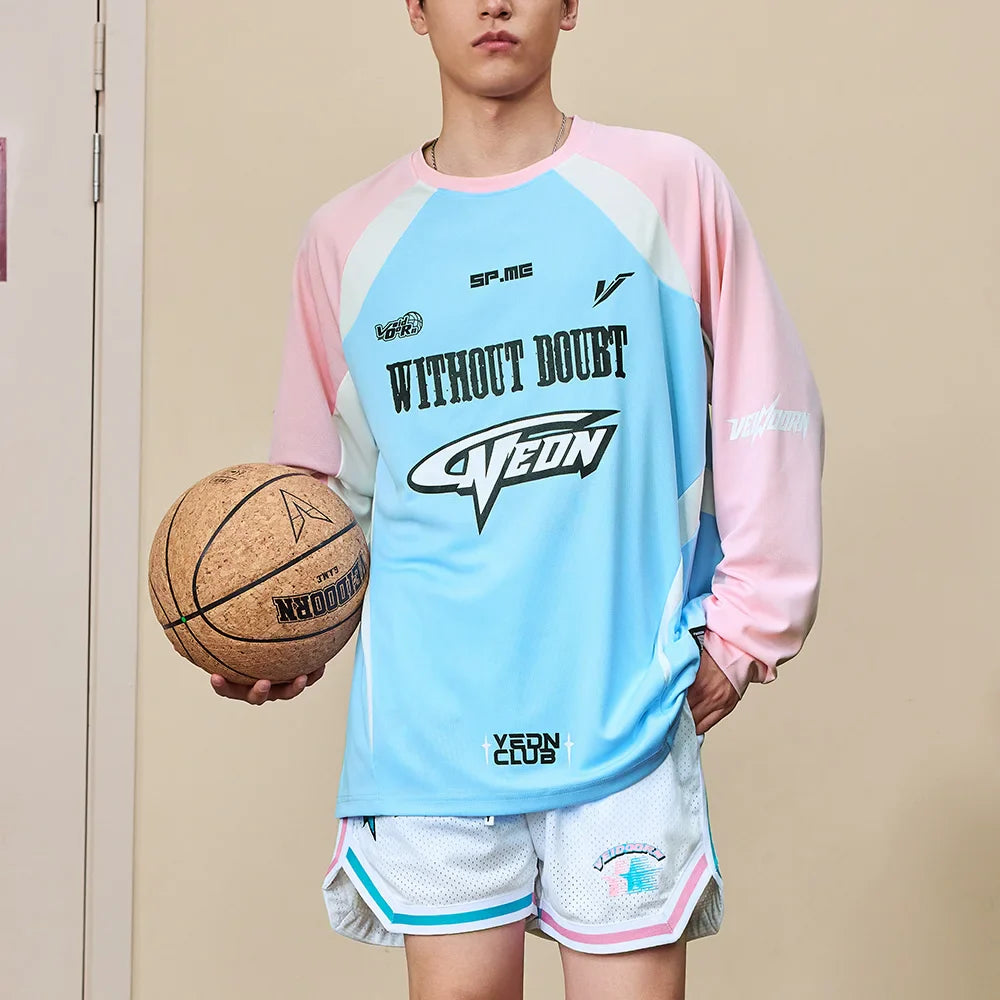 Veidoorn Thin Long Sleeve Basketball Shirt – Breathable Quick Dry Material