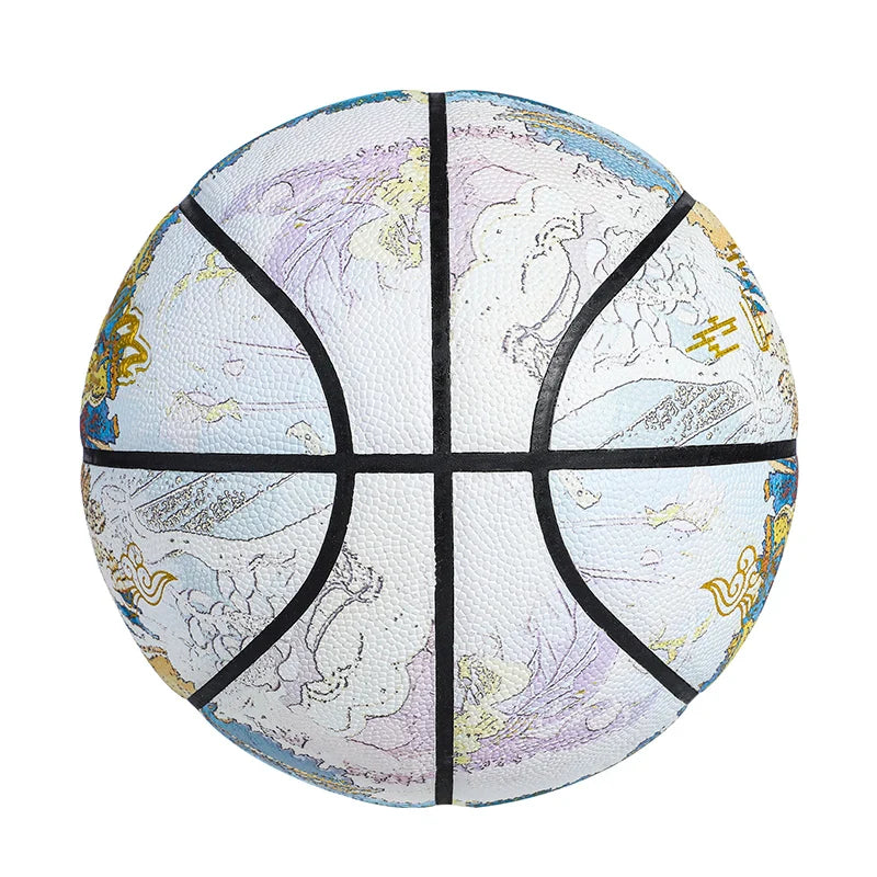 Veidoorn Chinoiserie PU Game Basketball – Professional Quality Size 7 Outdoor Ball
