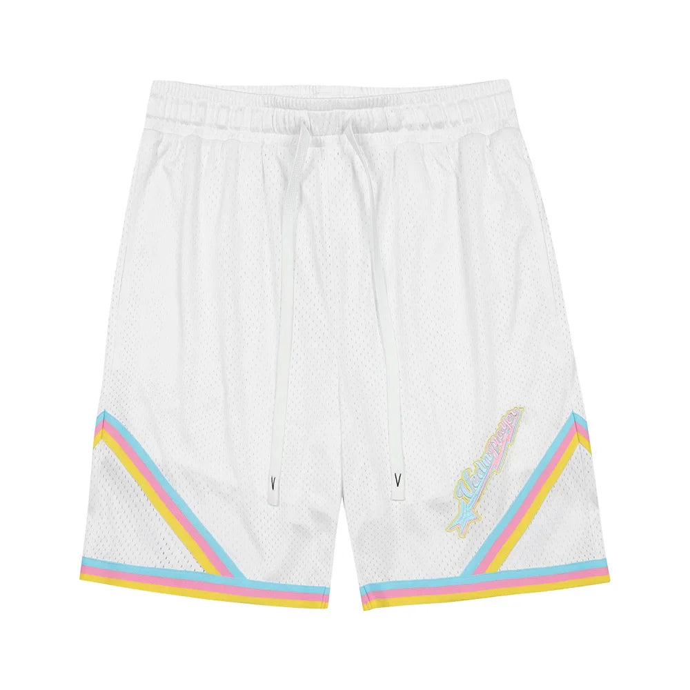 Veidoorn Sky Blue Mesh Basketball Shorts – Ultimate Comfort and Breathability
