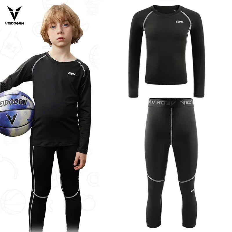 Veidoorn Youth Boys Compression Set – Exceptional Comfort and Support