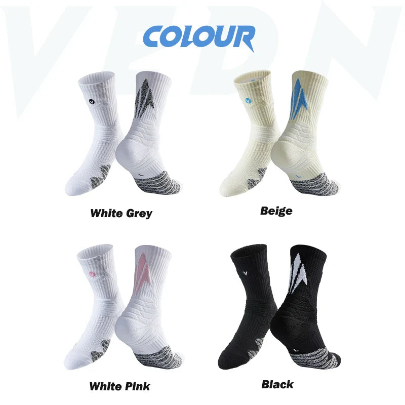 Veidoorn Non Slip Basketball Socks – Thick Padding for Maximum Shock Absorption