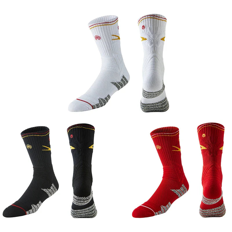 Veidoorn Towel Bottom Compression Socks – Breathable Non-Slip Grip for Athletes