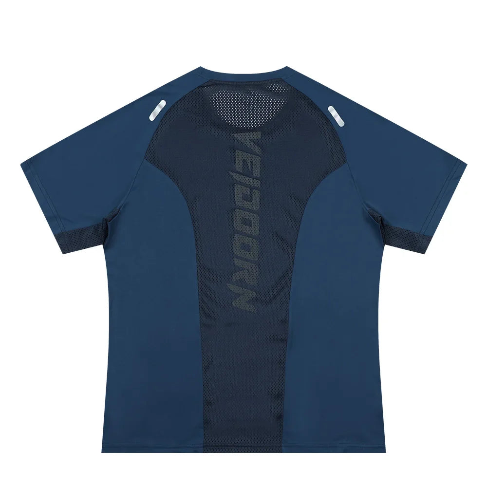 Veidoorn 2025 Men's Breathable Running Shirt – Quick-Dry Fabric with Mesh Back
