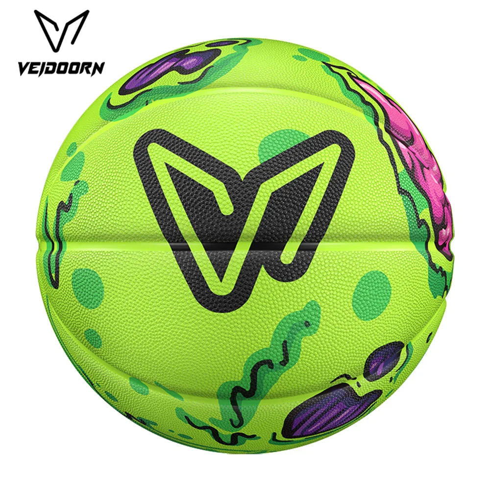 Veidoorn Premium Green Rubber Basketball – Superior Control with Anti-Slip Grip