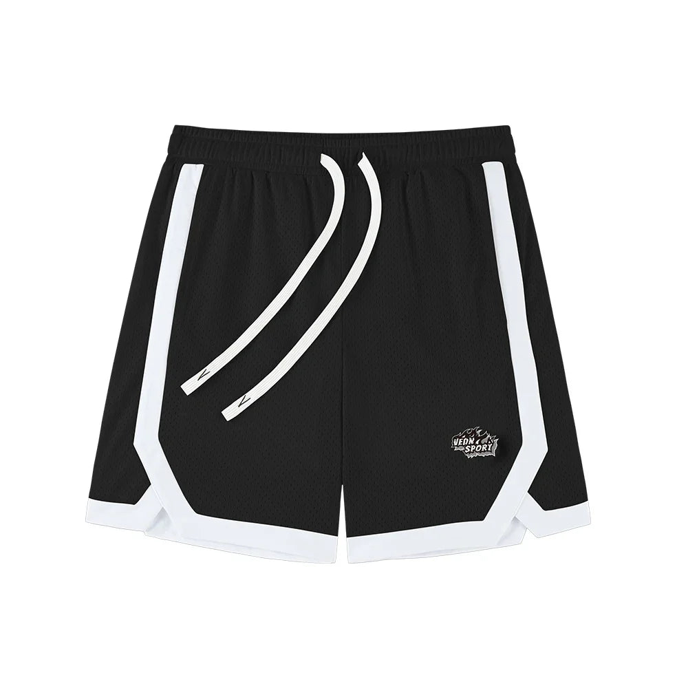 Veidoorn Laker Purple Mesh Basketball Shorts – Breathable Fabric with Side Pockets