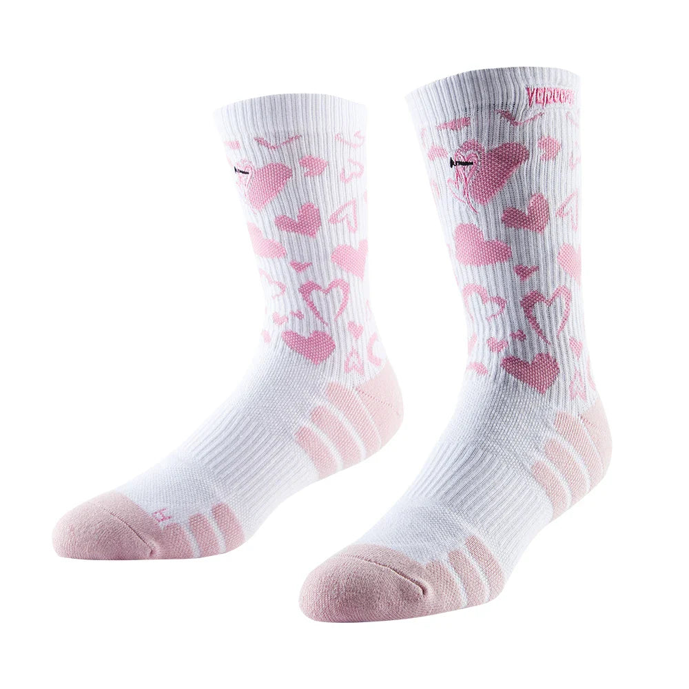 Veidoorn Trendy Women's Athletic Socks – Cushioned and Moisture-Wicking Design