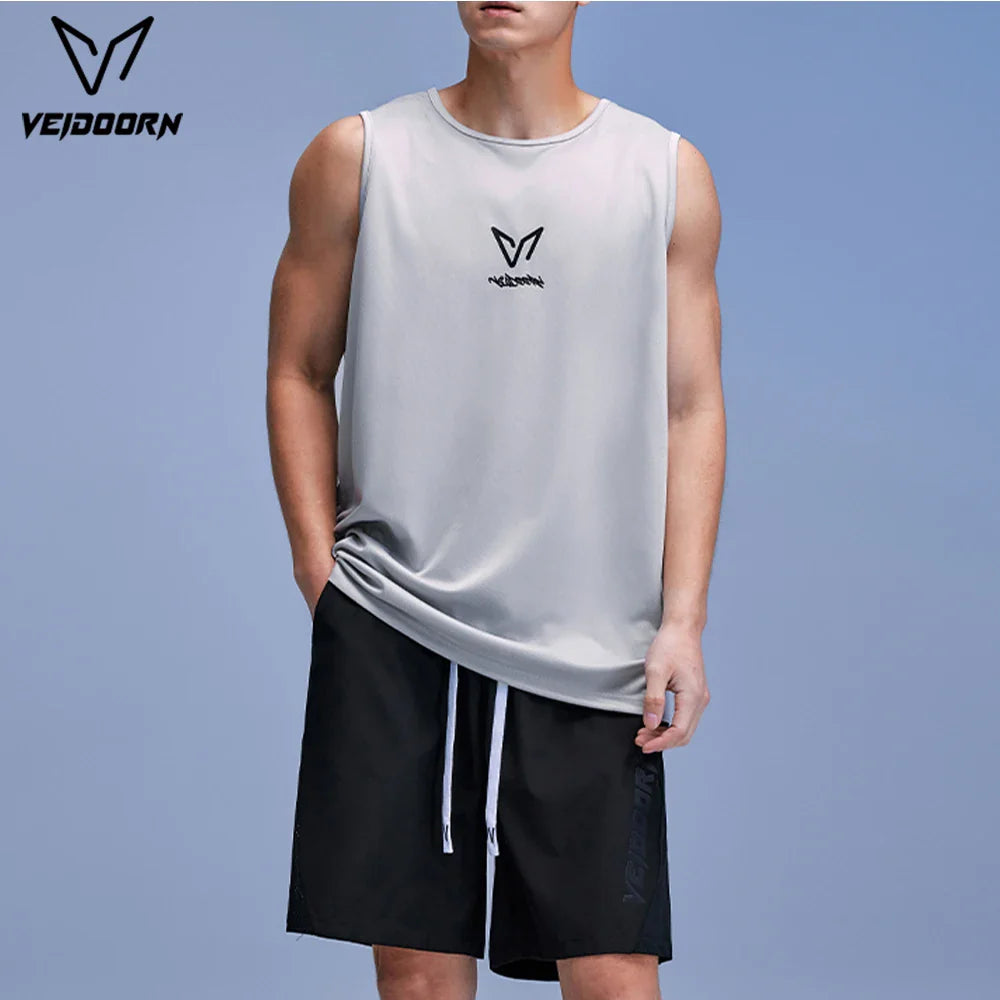 Veidoorn 2025 Men's Lightweight Breathable Mesh Running Vest – Quick-Dry Comfort for Fitness Workouts