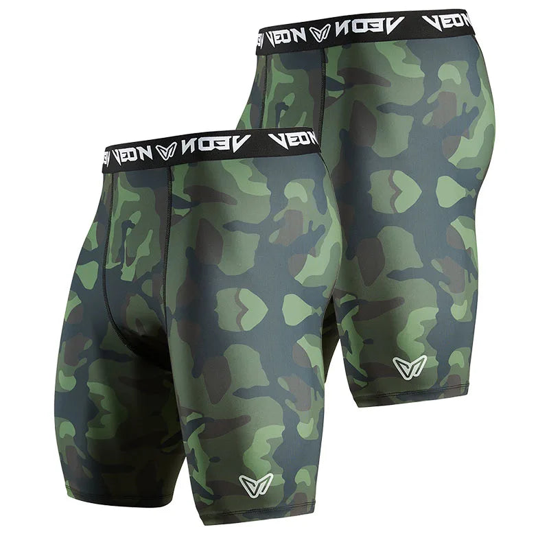 Veidoorn Men's Compression Training Shorts – Quick-Dry Breathable Performance