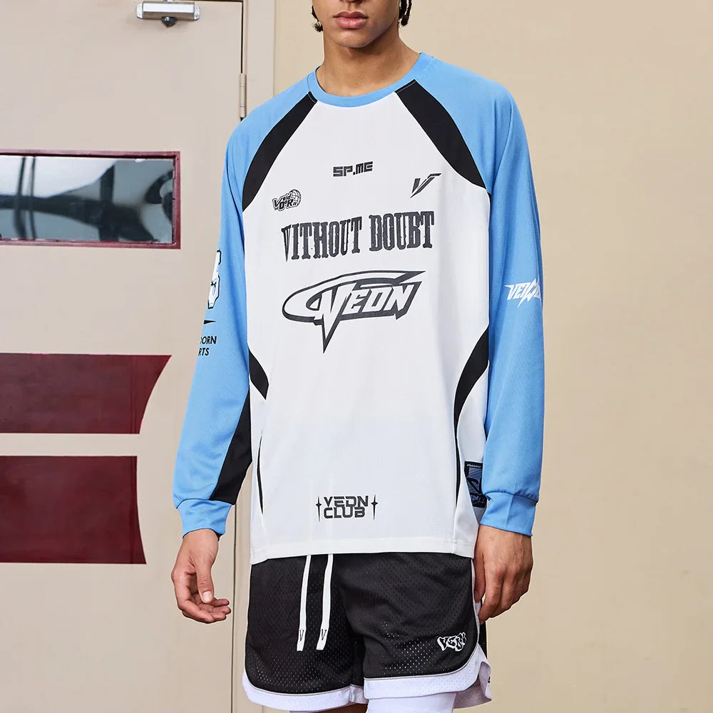 Veidoorn Thin Long Sleeve Basketball Shirt – Breathable Quick Dry Material
