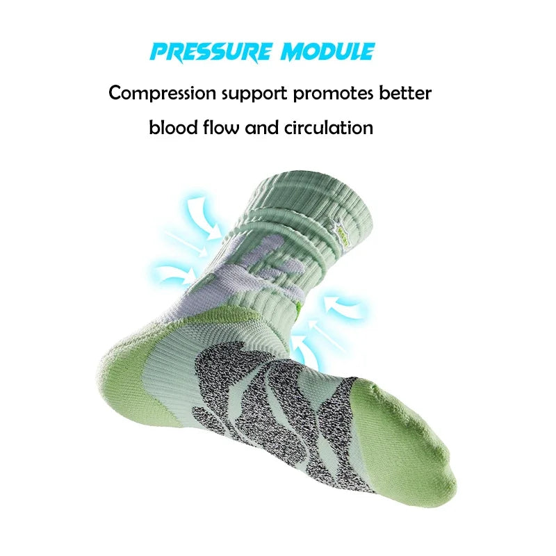 Veidoorn Athletic Crew Socks – Enhanced Comfort with Thicker Padding