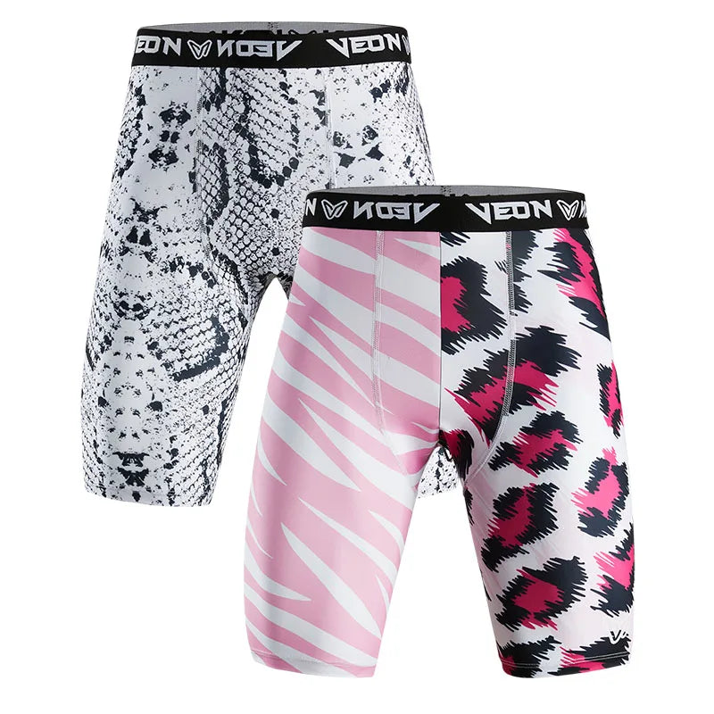 Veidoorn Men's Compression Training Shorts – Quick-Dry Breathable Performance