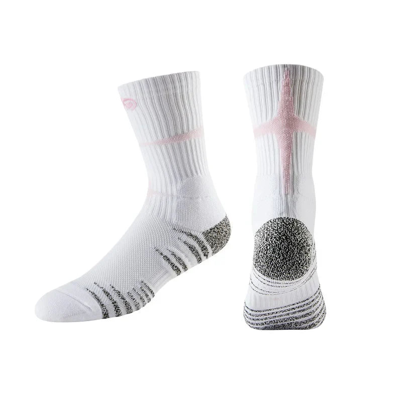Veidoorn Towel Bottom Basketball Socks – Enhanced Ankle Support and Breathability