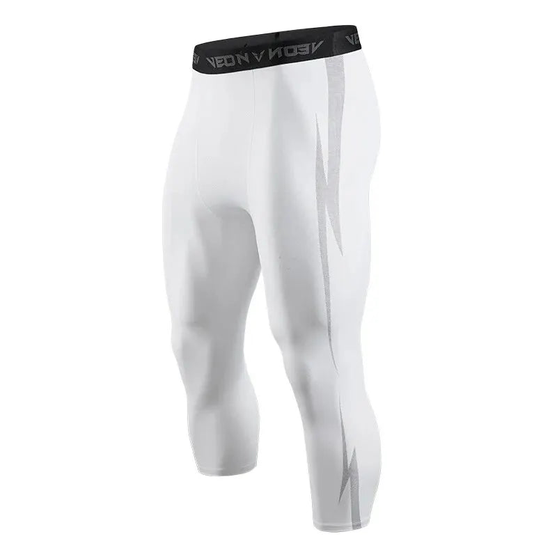 Veidoorn Athletic Bodybuilding Leggings – Breathable 3/4 Compression Design