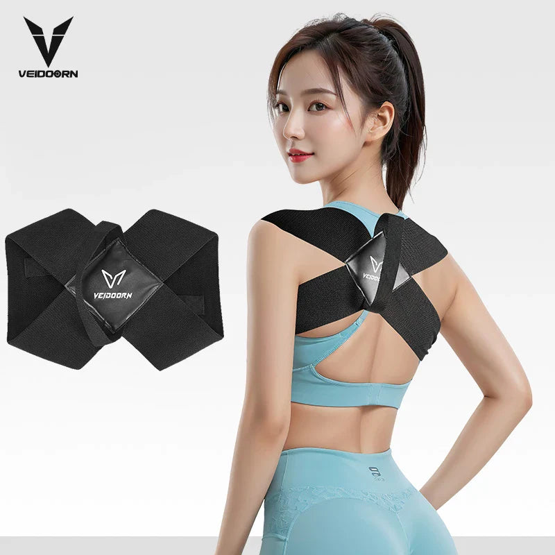 Veidoorn Posture Corrector – Adjustable Upper Back Brace for Clavicle Support