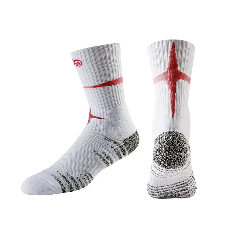 Veidoorn Towel Bottom Basketball Socks – Enhanced Ankle Support and Breathability