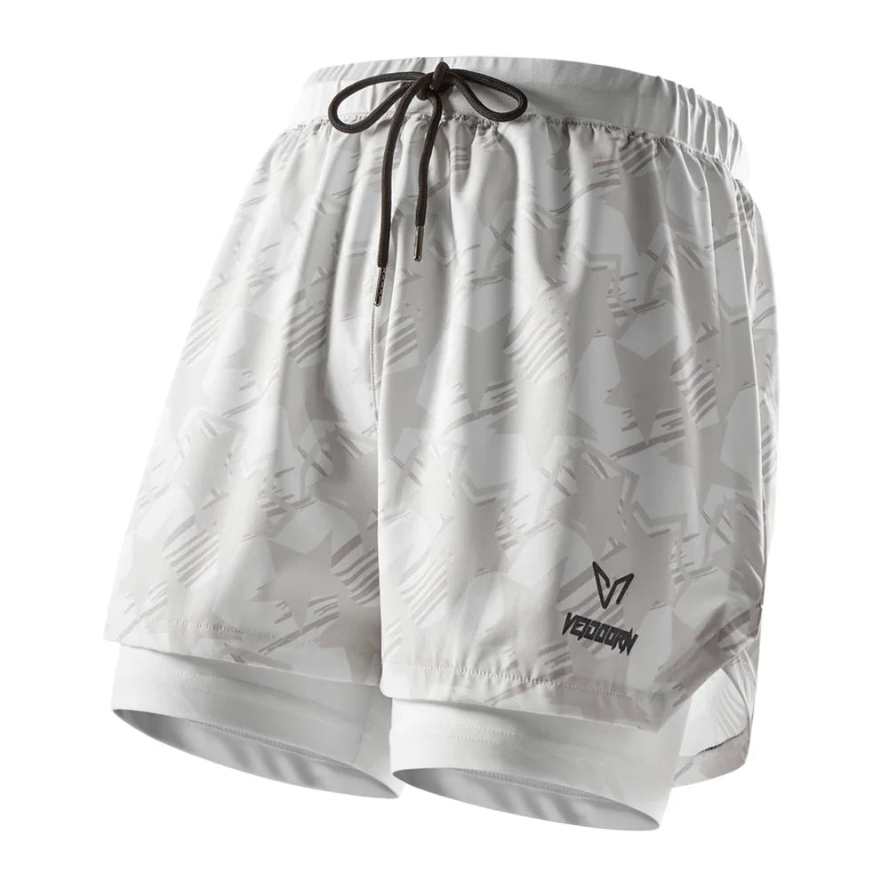 Veidoorn 2-in-1 Running Shorts – Lightweight Breathable Quick-Dry Design